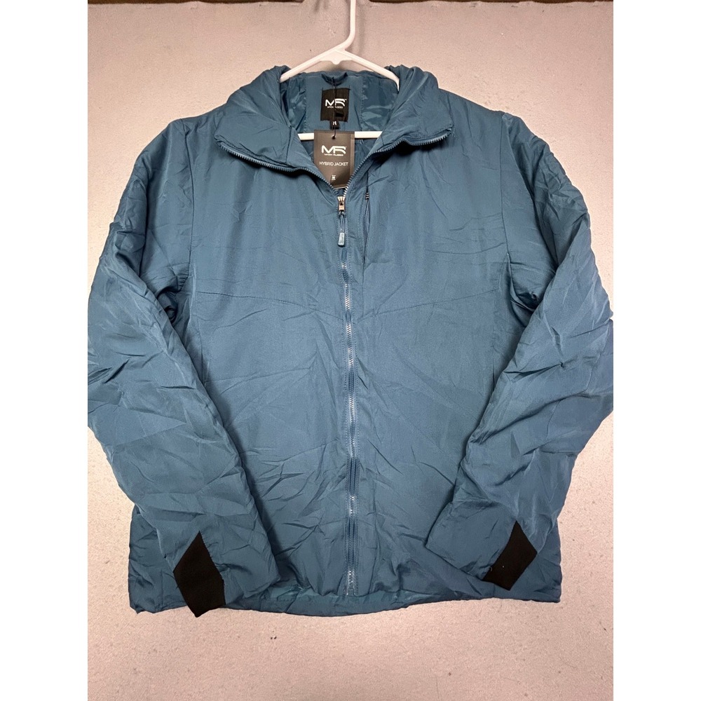Mack Russo Hybrid Jacket Polyester Teal Blue Medium Mens